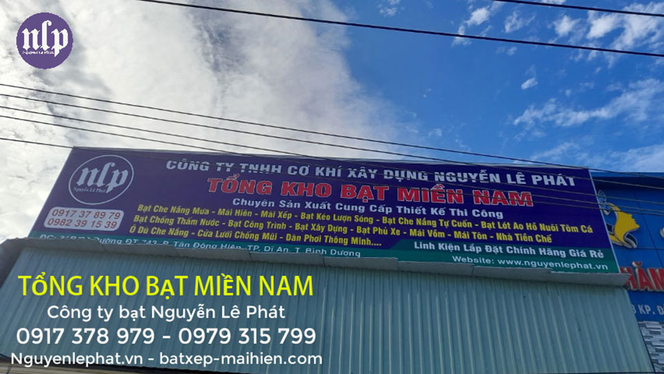 Thay bạt mái hiên di động