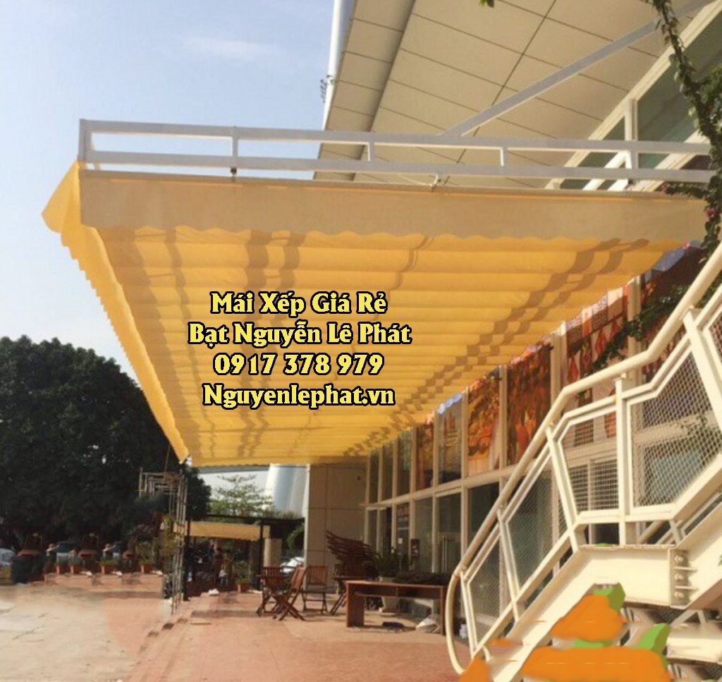 Thay bạt mái hiên di động