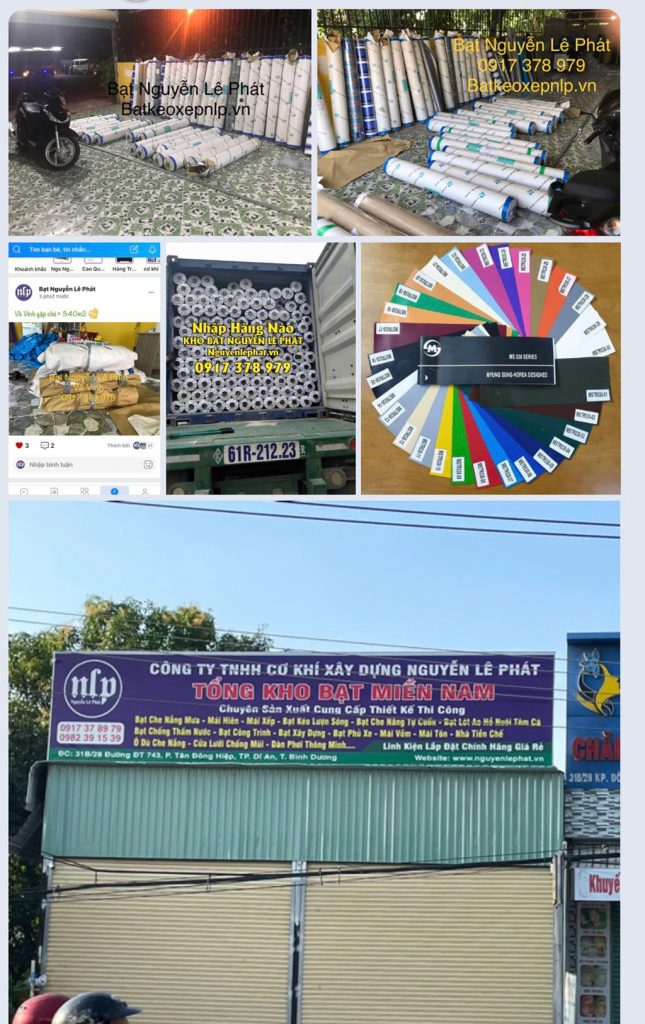 Thay bạt mái hiên di động