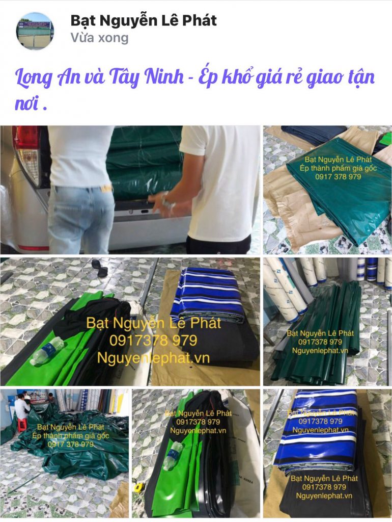 Thay bạt mái hiên di động