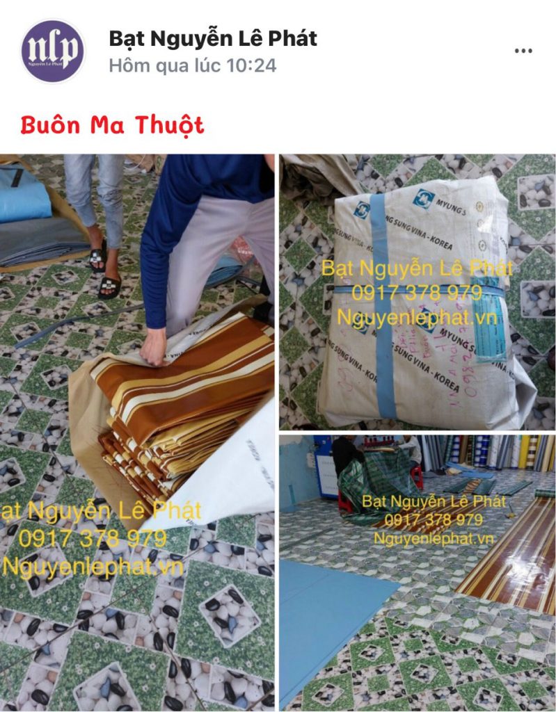 Thay bạt mái hiên di động