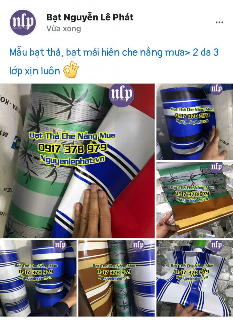 Thay bạt mái hiên di động