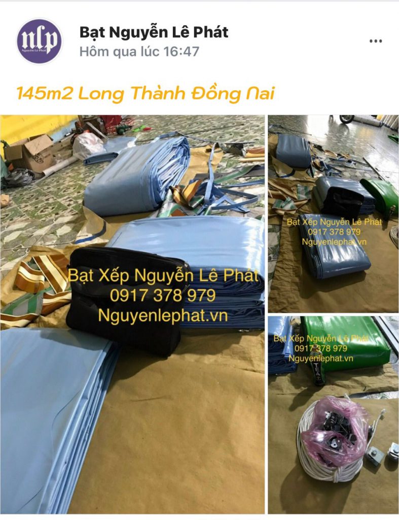 Thay bạt mái hiên di động