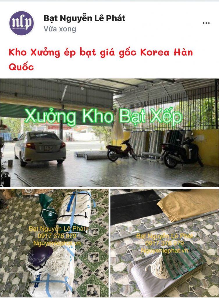 Thay bạt mái hiên di động