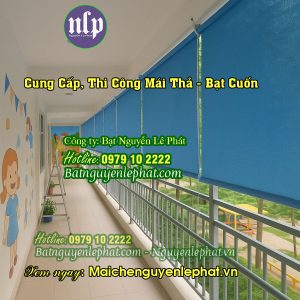 Thay bạt rèm che nắng mưa ngoài trời