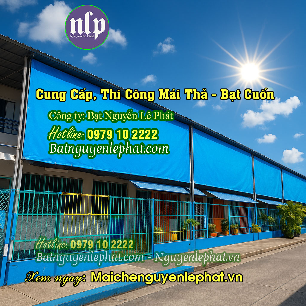 Thay bạt mái che quán cafe Thủ Dầu Một Thay bạt mái che quán cafe Thủ Dầu Một