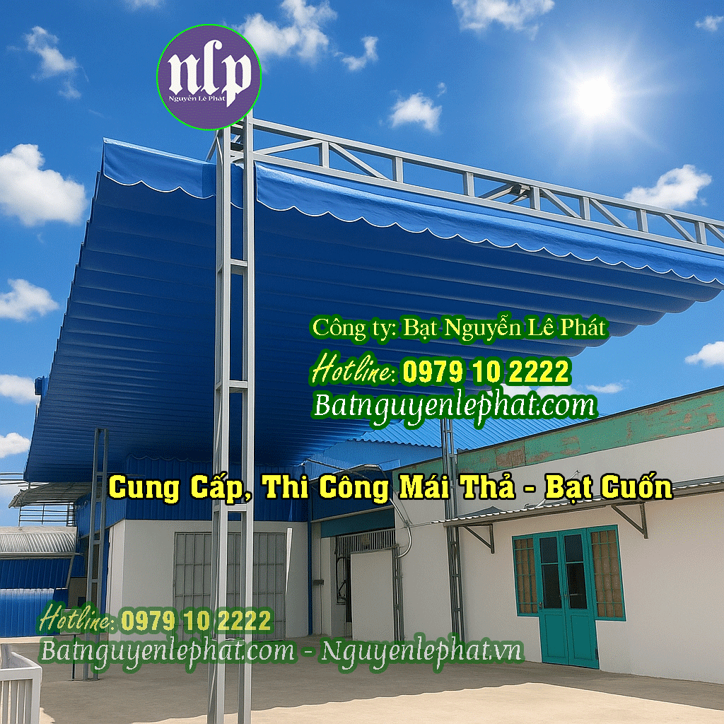 Thay bạt rèm che nắng mưa ngoài trời