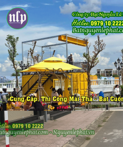 Thay bạt cuốn mái hiên mái bạt che kéo tay tại Thủ Dầu Một - Bình Dương