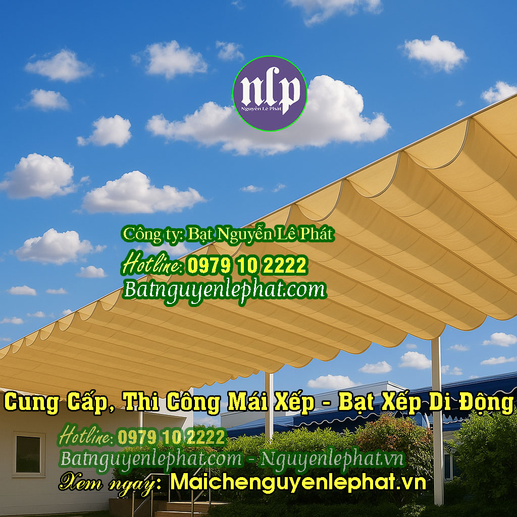 Thay bạt kéo mái che quán cafe Thay bạt kéo mái che quán cafe