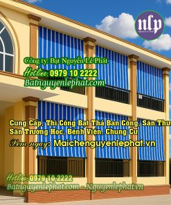 Thay Bạt Mái Che Sân Trường Học Tại Hải Phòng