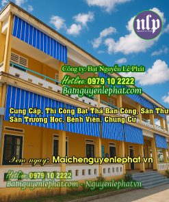 THAY BẠT MÁI CHE SÂN TRƯỜNG HỌC