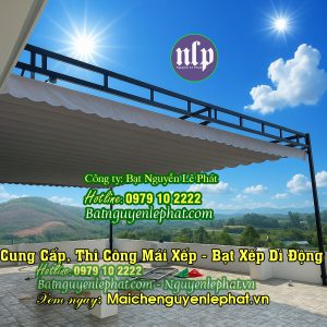 Thay Bạt Mái Che Kéo Dây Di Động Quán Cafe tại Tân Bình