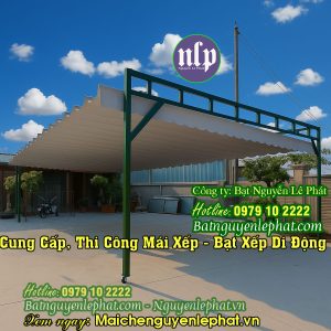 Thay Bạt Mái Che Di Động Quán Cafe Mới tại Bình Tân