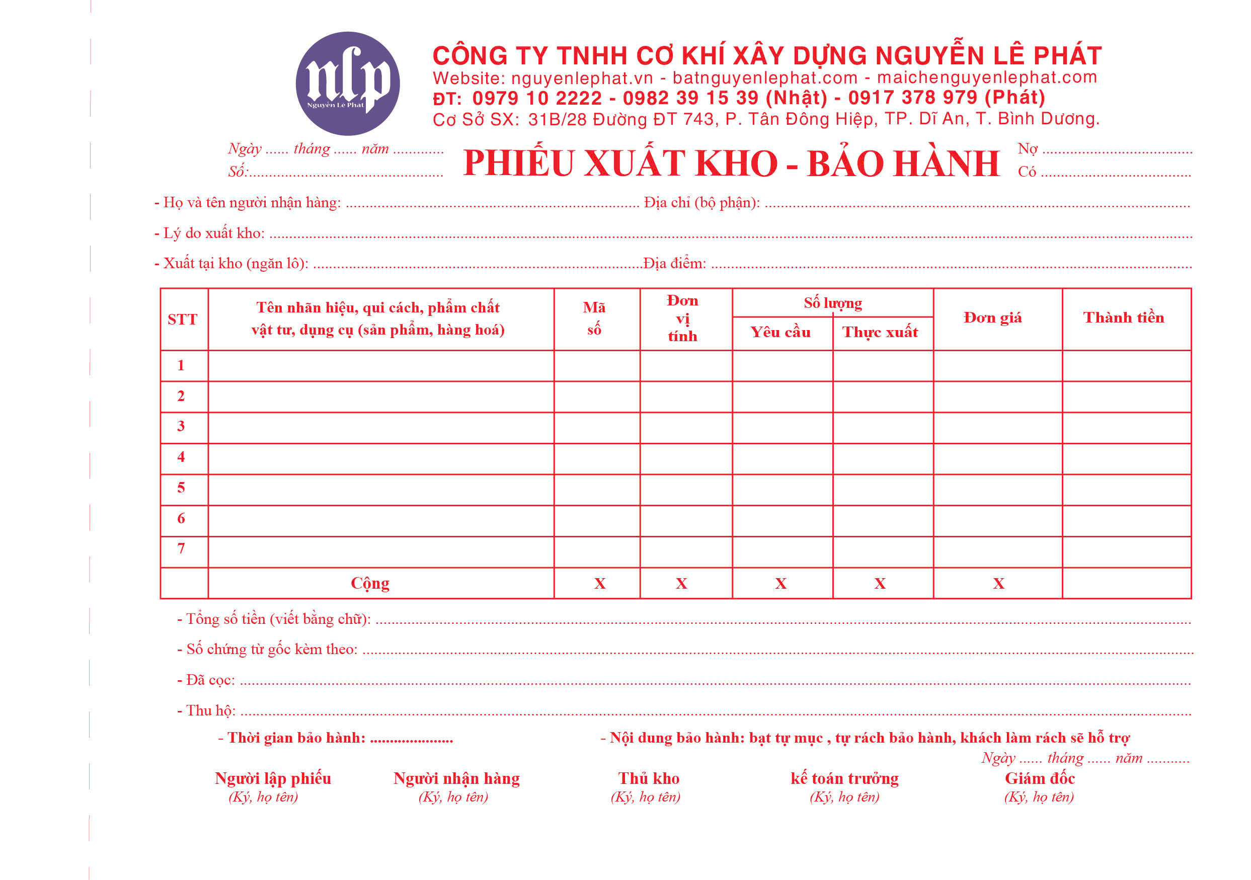Kho bạt Nguyễn Lê Phát Kho bạt Nguyễn Lê Phát