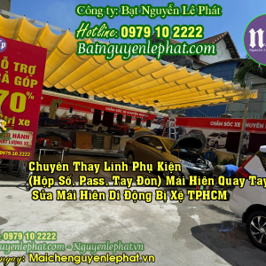 Thay Bạt Mái Hiên Mái Xếp, Thay Bạt Che Tự Cuốn Di Động tại Trà Vinh