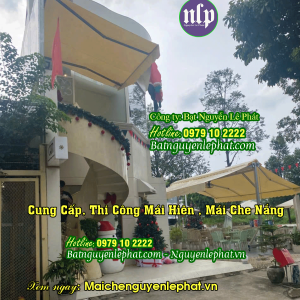 Thay bạt mái che quay tay