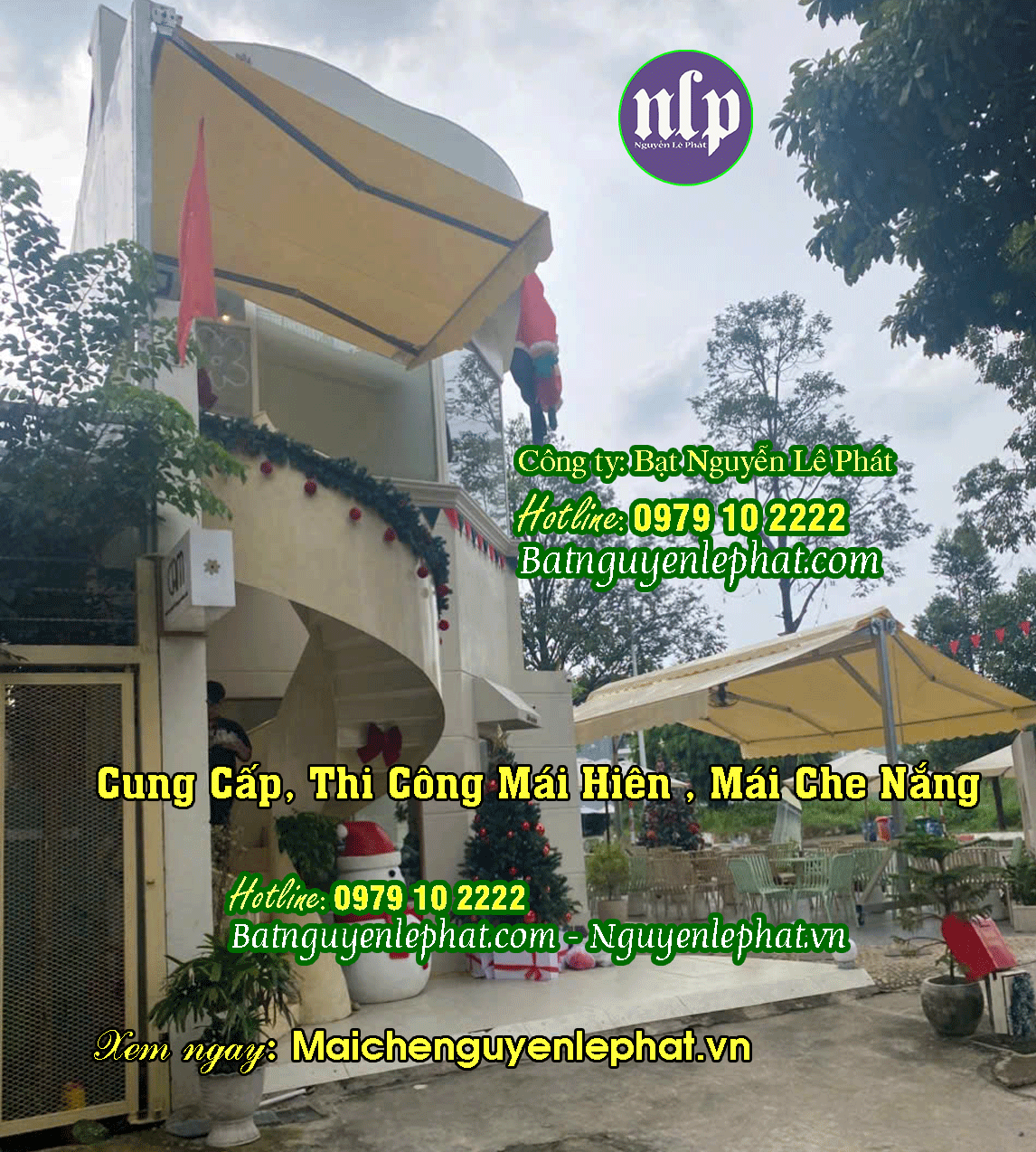 Thay bạt mái che quay tay Thay bạt mái che quay tay