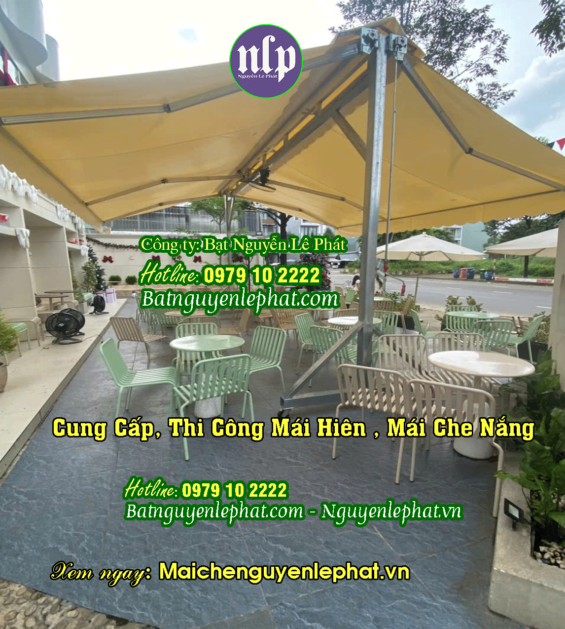 Thay bạt mái bạt che qiay tay 5