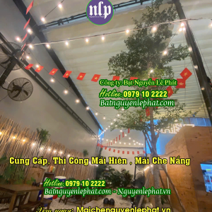 Thay bạt Mái bạt xếp che quay tay