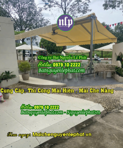 Thay bạt che mái hiên di động