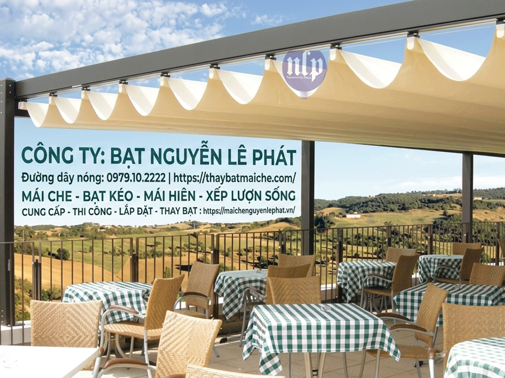 Thay Bạt Mái Xếp Lượn Sóng Ở Bù Đăng, Thay Bạt Mái Che Tại Bình Phước