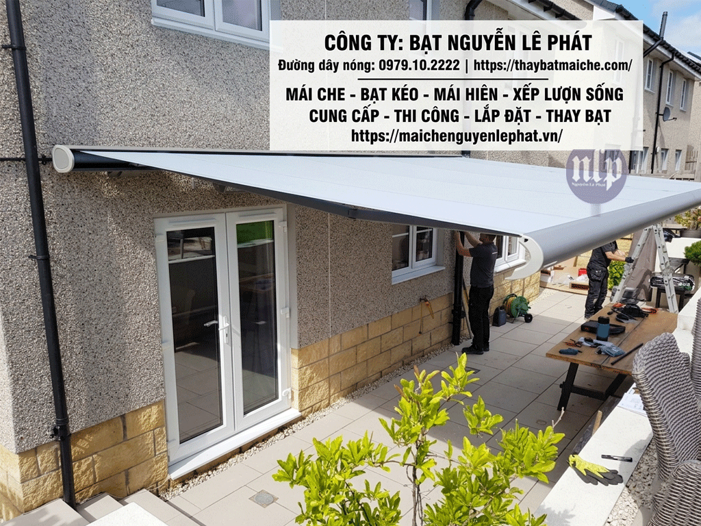 Thay Bạt Mái Hiên Di Động Ở Tân Biên, Thay Bạt Sân Vườn Tây Ninh