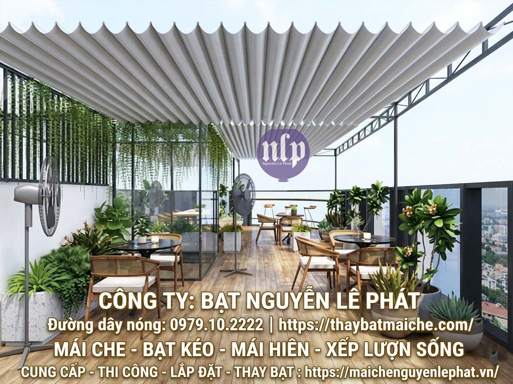 Thay Bạt Mái Xếp Lượn Sóng Ở Bù Đăng, Thay Bạt Mái Che Tại Bình Phước