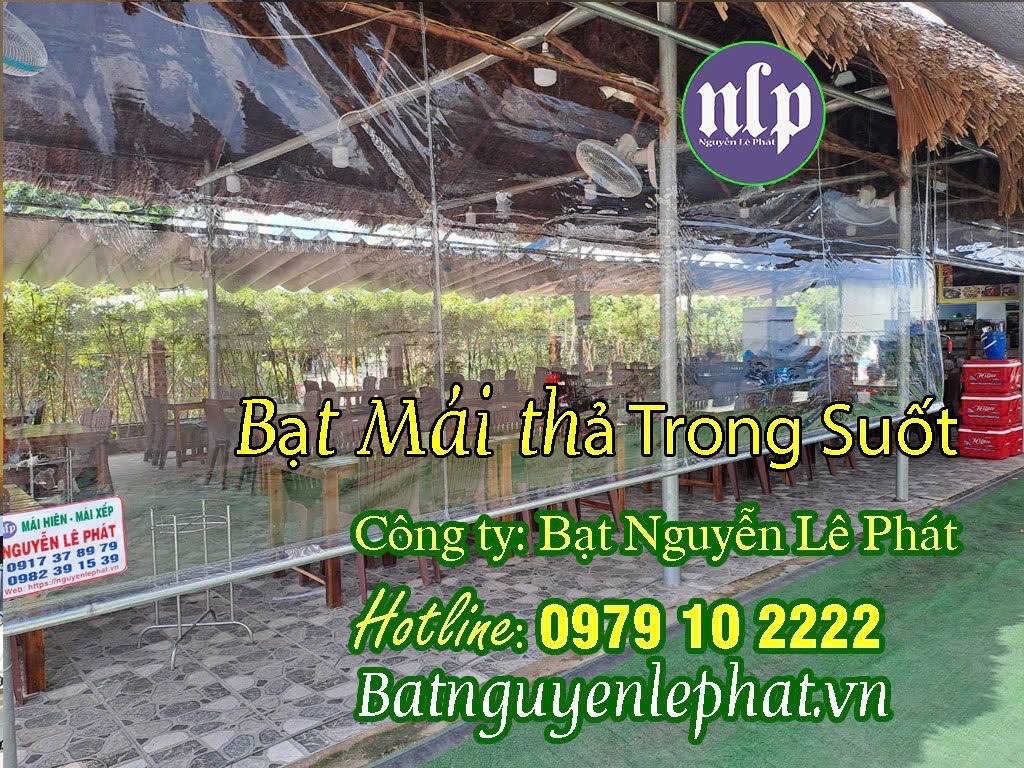 Bạt che nắng trong suốt Bạt che nắng trong suốt